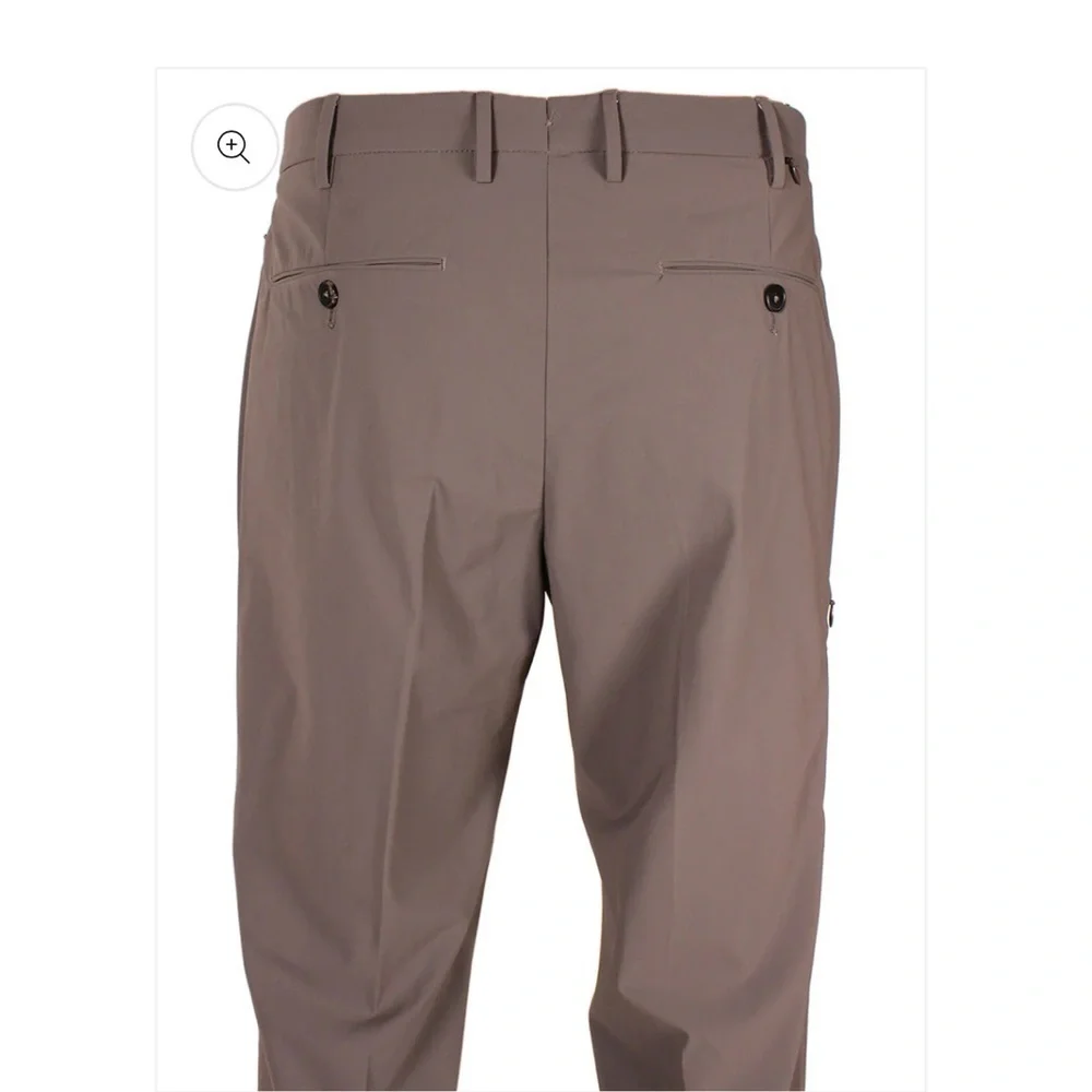 PT01 Kinetic Active Lux Trouser Pants in Tan Men’s Size 32 zip pockets